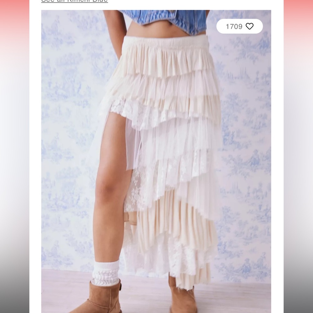 Wanted/ looking kimchi blue urban outfitters tiered skirt